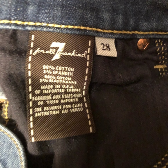 7 for All Mankind Skinny Crop and Roll Denim JeNs - Picture 4 of 8